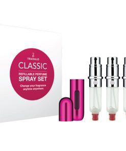 Travalo Classic HD Refillable Perfume Spray Set Of 3 Pink