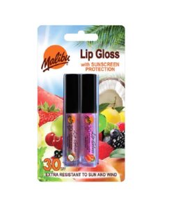 Malibu 2 pack Lip Gloss Coconut & Strawberry SPF30